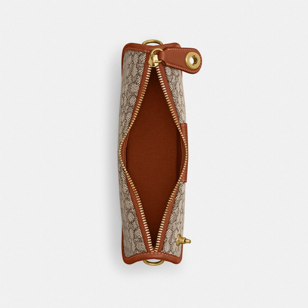 COACH®,Swinger Bag In Micro Signature Jacquard,,Inside View,Top View