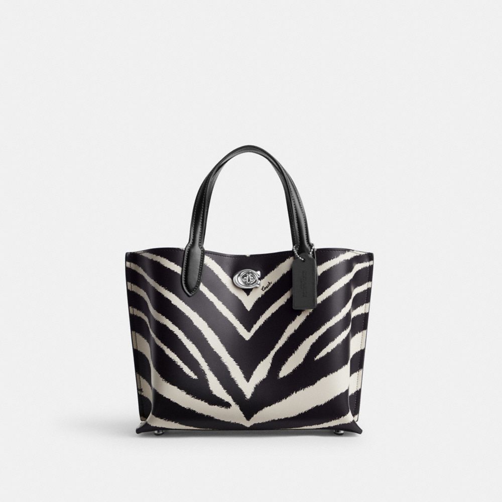 Zebra Leather Satchel 30