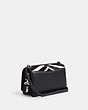 COACH®,BANDIT SHOULDER BAG IN HAIRCALF WITH ZEBRA PRINT,Haircalf Leather,Silver/Zebra,Angle View