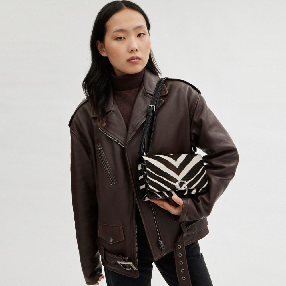 COACH®,バンディット ショルダー バッグ・ゼブラ プリント,ショルダーバッグ,