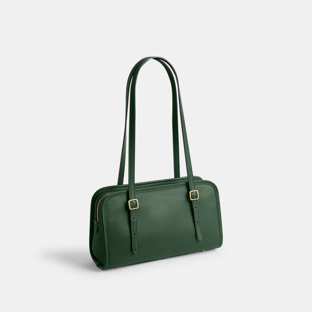 Hunter green coach purse sale