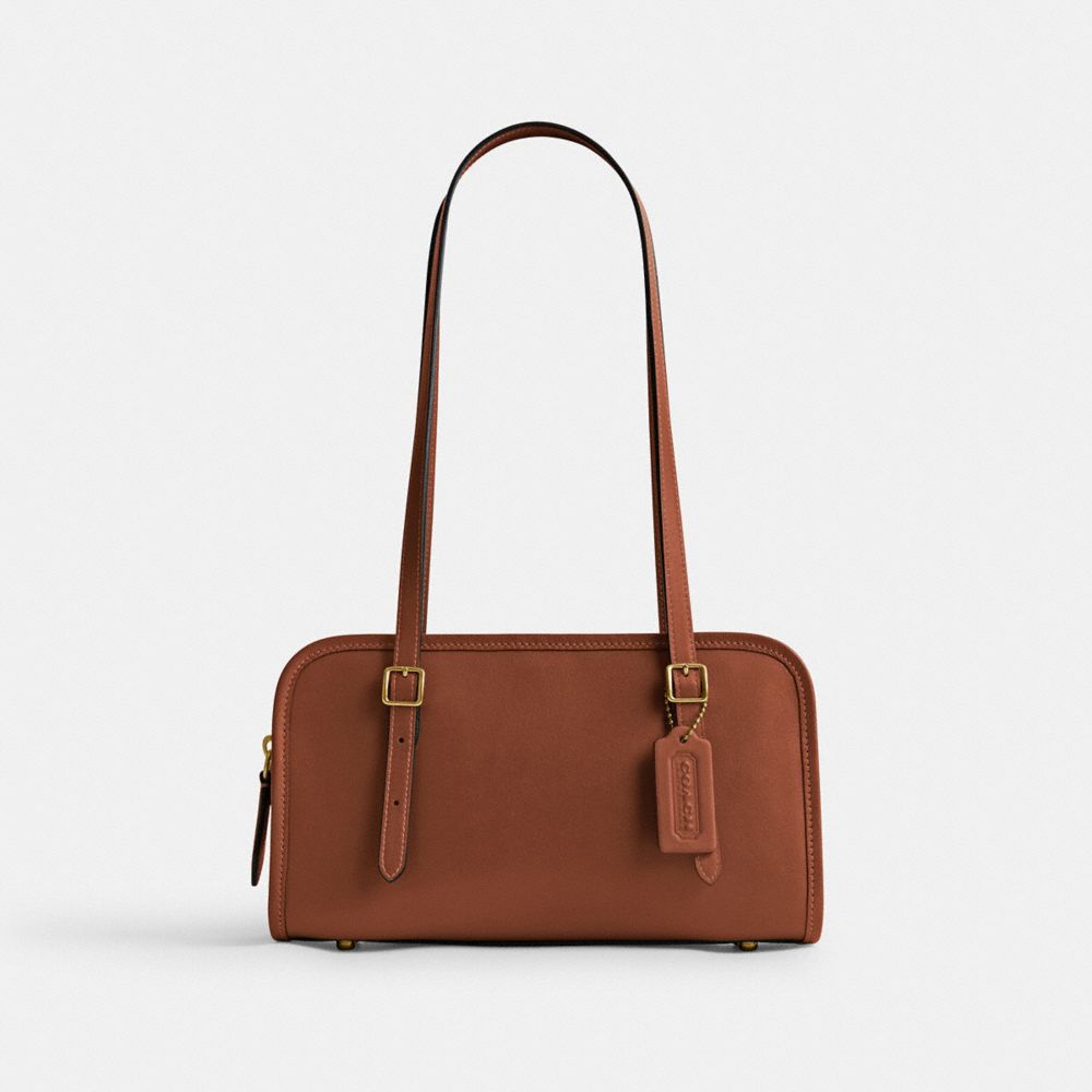 Dark brown coach tote hotsell