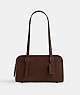 COACH®,SWING ZIP,Glovetanned Leather,Medium,Silver/Maple,Front View