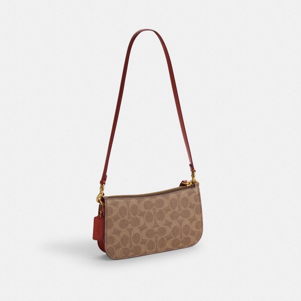 COACH®,Penn Shoulder Bag In Signature Canvas,,Angle View