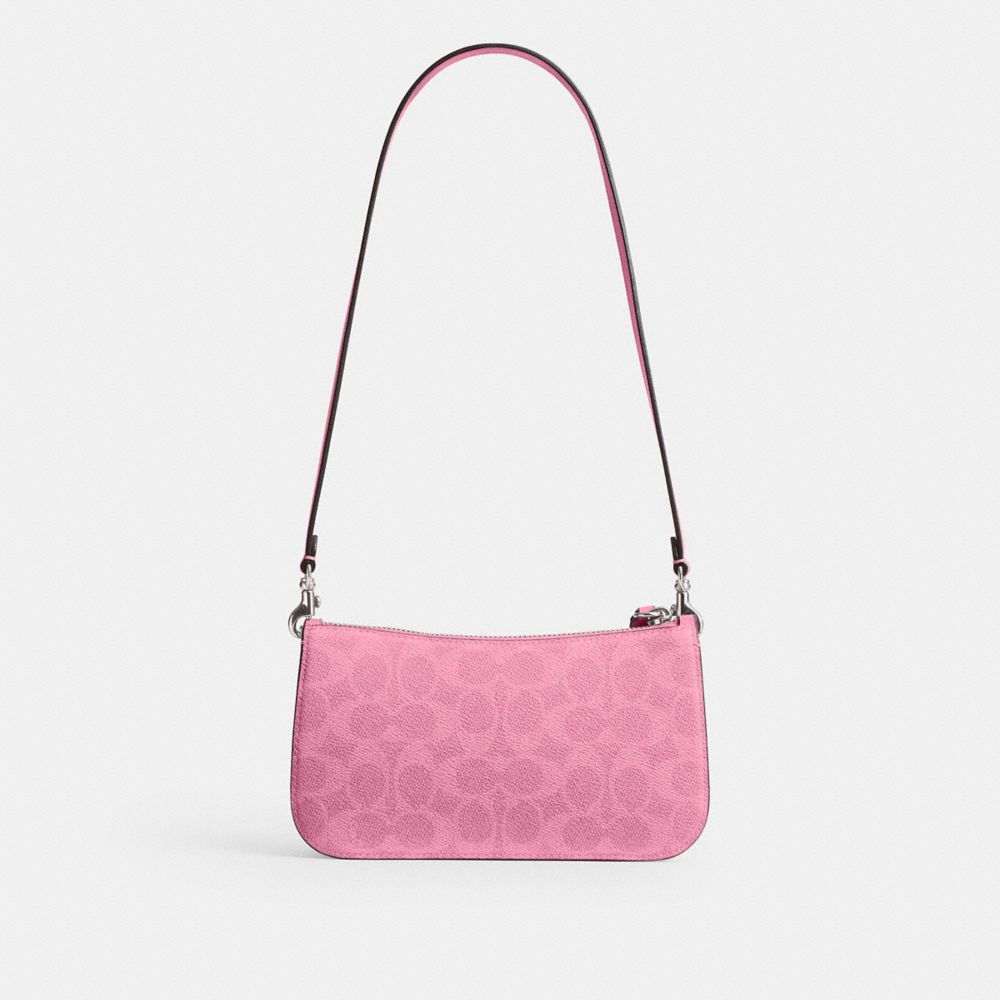 COACH®,Penn Shoulder Bag In Signature Canvas,,Back View