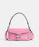 COACH®,TABBY SHOULDER BAG 20 IN SIGNATURE CANVAS,Signature Coated Canvas,Small,Silver/Vivid Pink,Front View