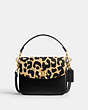 COACH®,CASSIE CROSSBODY 19 WITH LEOPARD PRINT,Refined Calf Leather,Medium,Brass/Leopard Multi,Front View