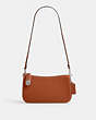 COACH®,PENN SHOULDER BAG,Glovetanned Leather,Mini,Silver/Burnished Amber,Front View
