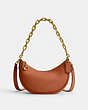 COACH®,MIRA SHOULDER BAG,Glovetanned Leather,Medium,Brass/Burnished Amber,Front View
