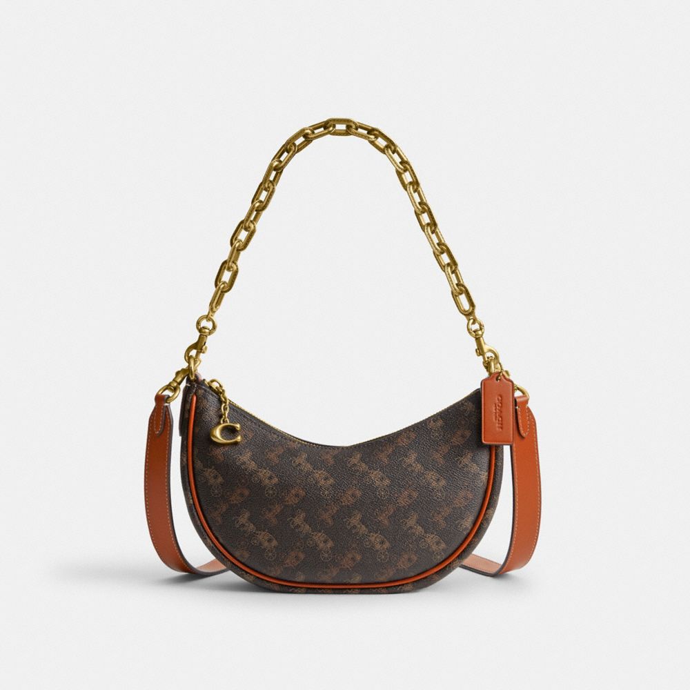 Mira Shoulder Bag With Horse And Carriage Print