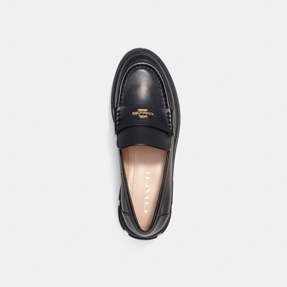 COACH®,RUTHIE LOAFER,Black,Inside View,Top View