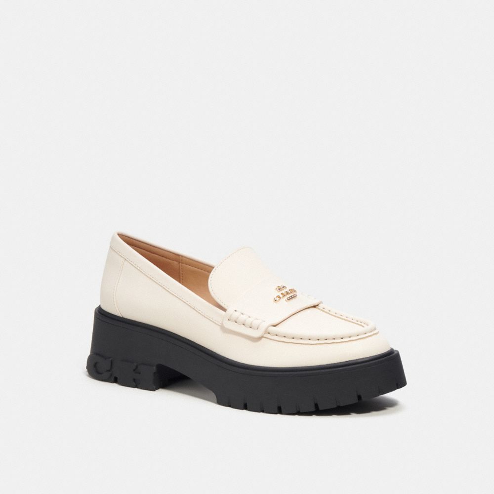 COACH®,RUTHIE LOAFER,Chalk,Front View