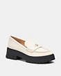 COACH®,RUTHIE LOAFER,Leather,Chalk,Front View