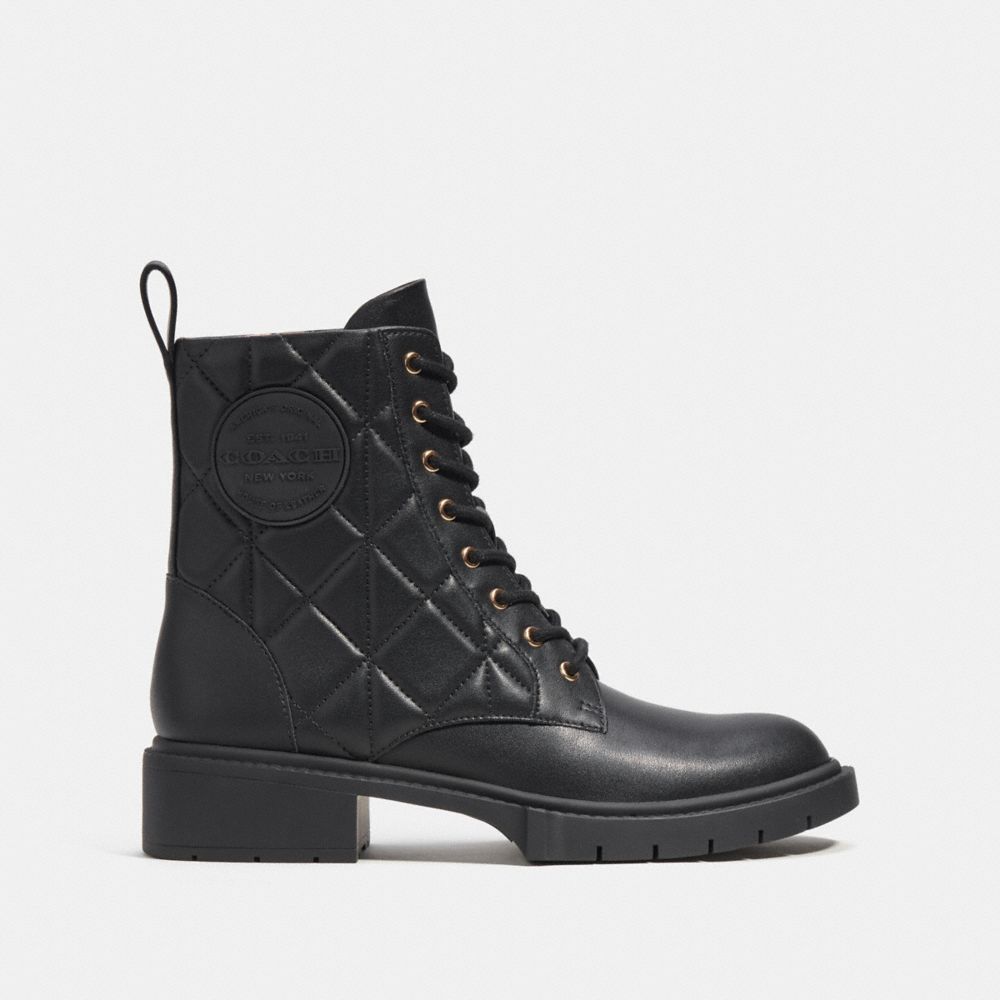 Coach best sale combat boots