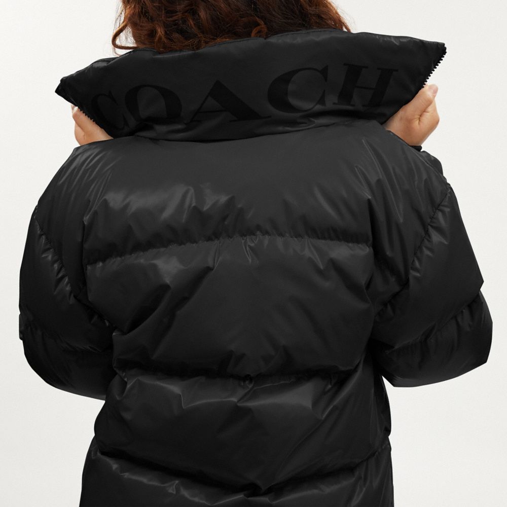 COACH® | Glossy Short Puffer