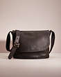 COACH®,VINTAGE SONOMA FLAP BAG,Medium,Black,Front View