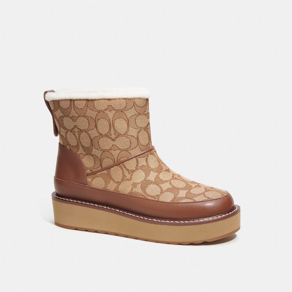 COACH® | Indi Bootie In Signature Jacquard