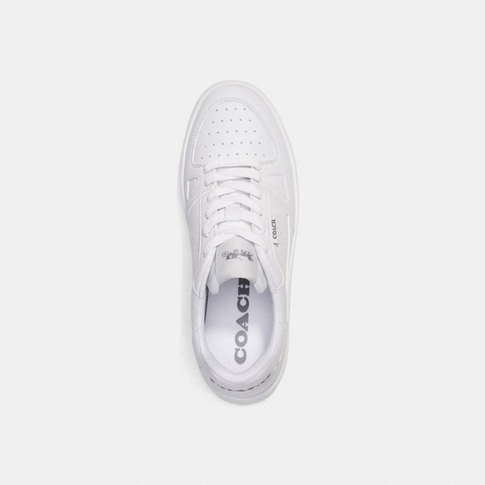 COACH®,CLIP COURT LOW TOP SNEAKER,Optic White,Inside View,Top View