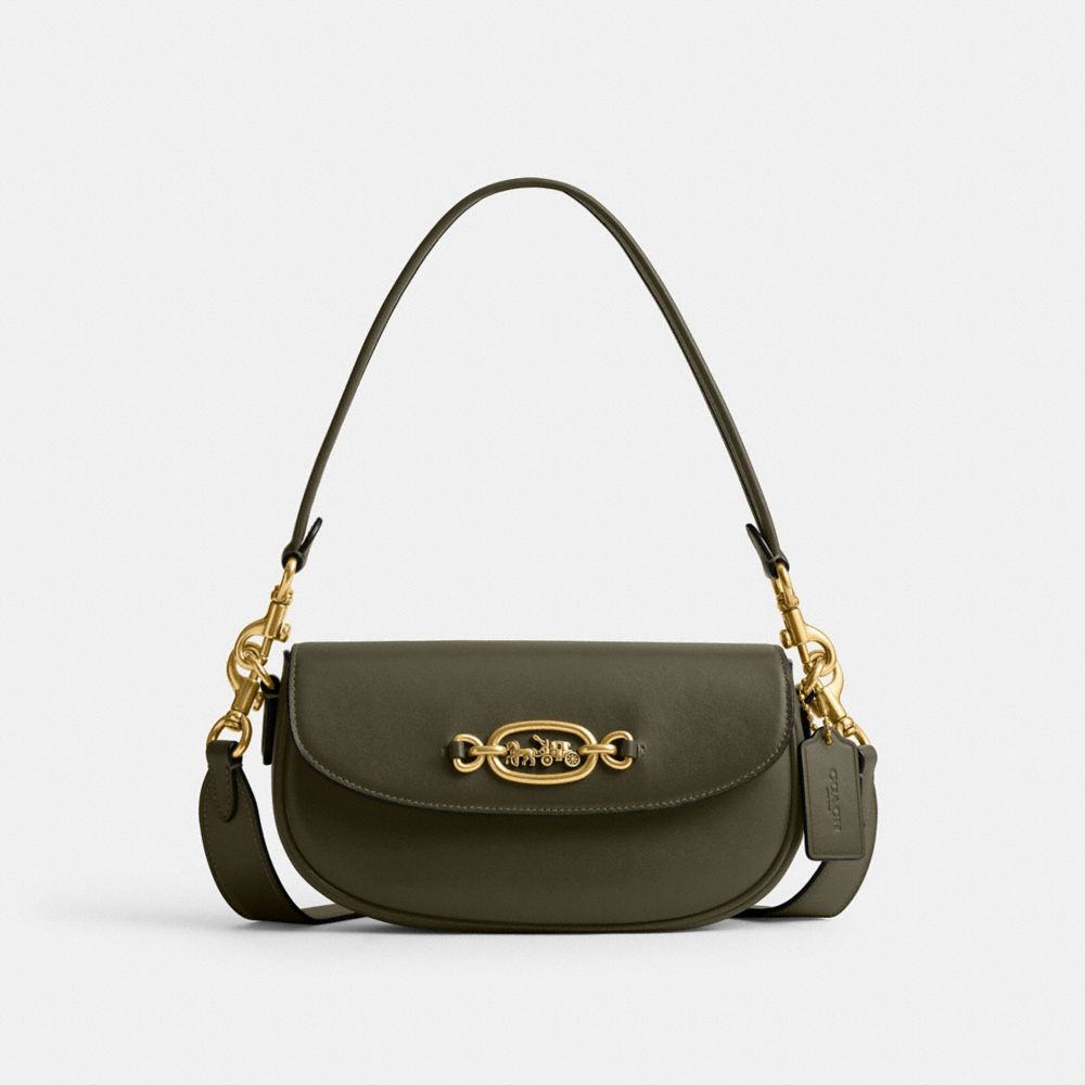 Leather bag Coach Green in Leather - 26712804