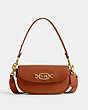 COACH®,HARLEY SHOULDER BAG 23,Glovetanned Leather,Small,Brass/Burnished Amber,Front View