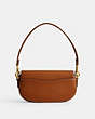 COACH®,HARLEY SHOULDER BAG 23,Glovetanned Leather,Small,Brass/Burnished Amber,Back View