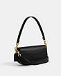 COACH®,HARLEY SHOULDER BAG 23,Glovetanned Leather,Brass/Black,Angle View