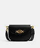 COACH®,HARLEY CROSSBODY BAG,Glovetanned Leather,Brass/Black,Front View
