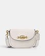 COACH®,HARLEY CROSSBODY BAG,Glovetanned Leather,Brass/Chalk,Front View
