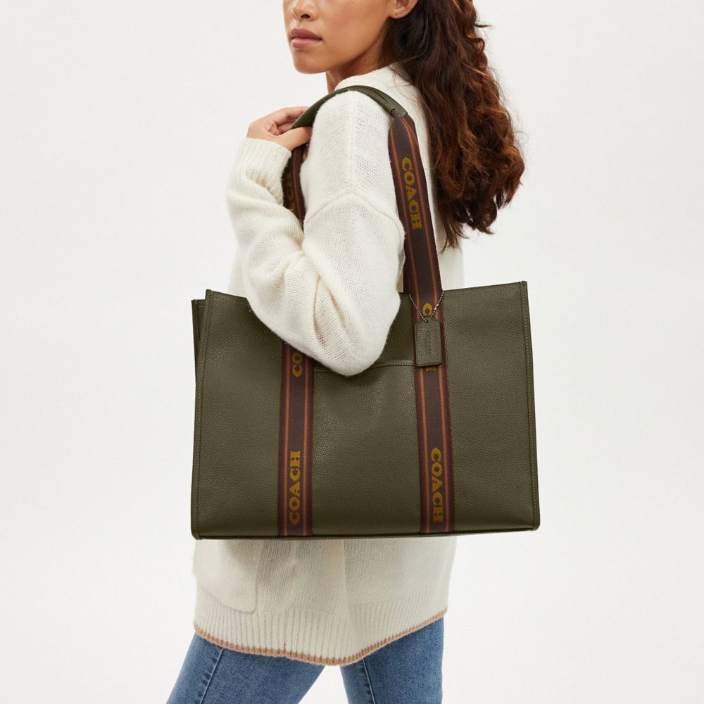 Coach Outlet Zip Top Tote - Green