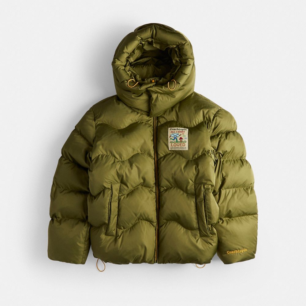 Coach puffer coat sale