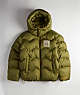 COACH®,Coachtopia Loop Quilted Puffer Jacket,Polyester,Olive Green,Front View