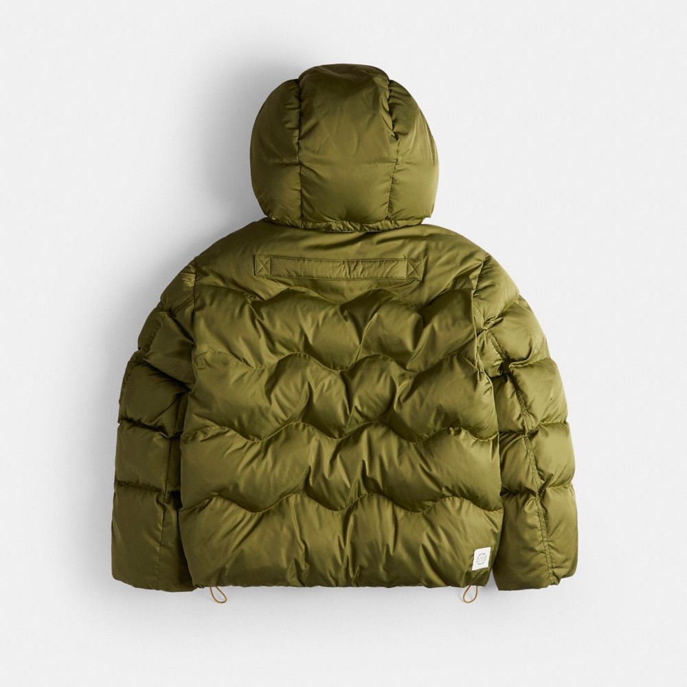 Coach hooded down jacket hot sale