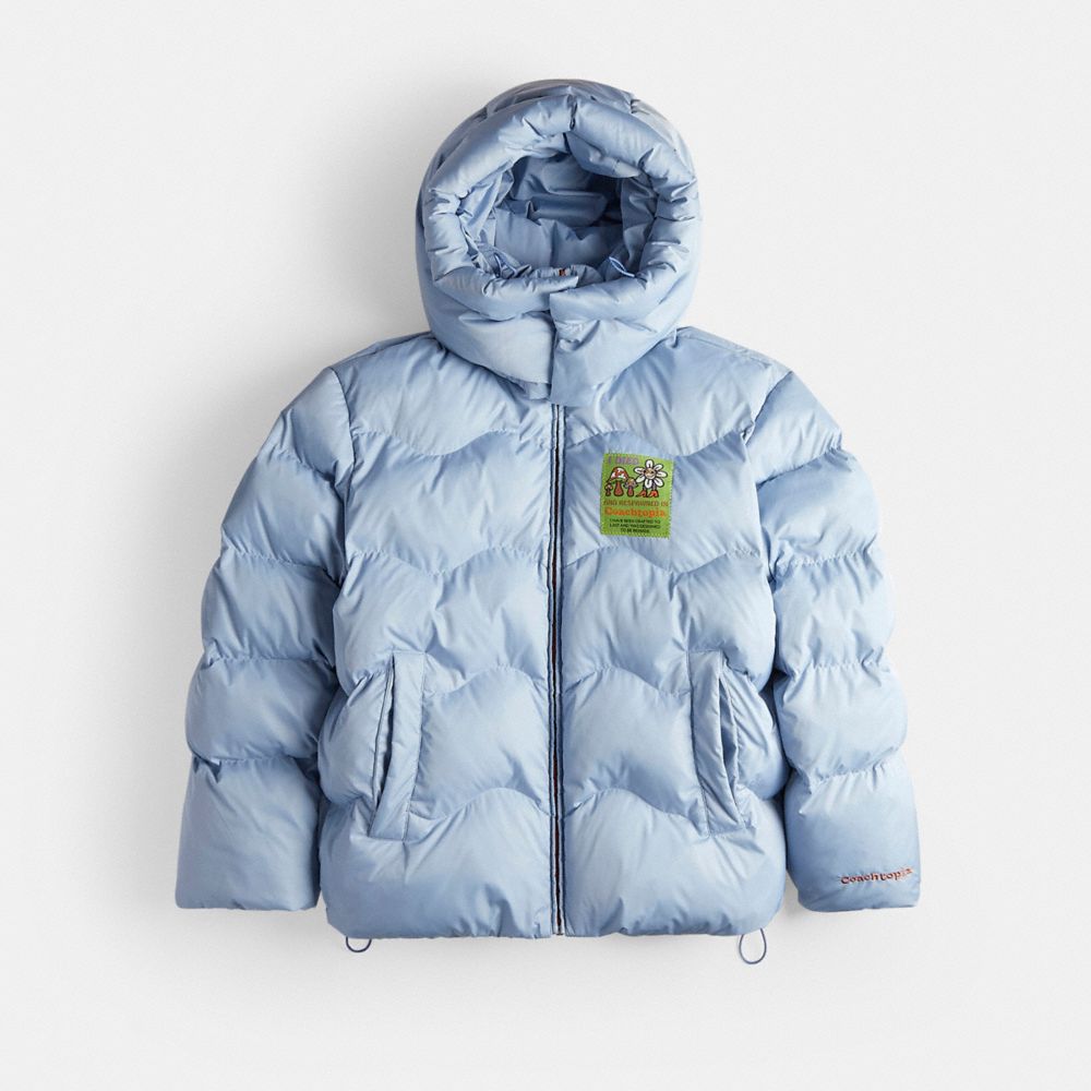 Blue puffa on sale