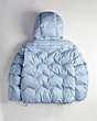 COACH®,Coachtopia Loop Quilted Puffer Jacket,Polyester,Twilight,Back View