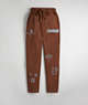 COACH®,Graphic Jogger Pants in 93% Recycled Cotton,93% Recycled Cotton, 4% Recycled Poly, 3% Recycled Viscose,Dark Brown,Front View