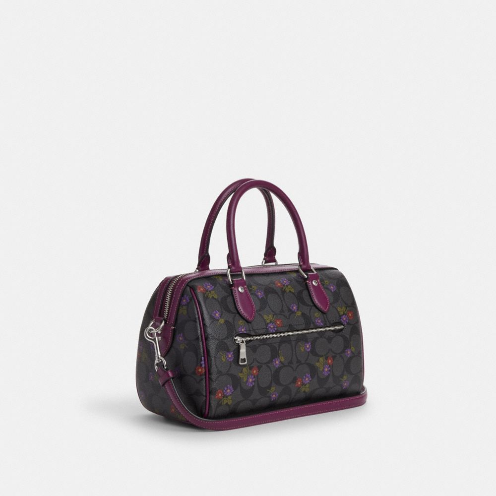 Coach Mini Sierra Satchel in Ranch Floral Print Coated Canvas