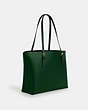 COACH®,MOLLIE TOTE,Mixed Material,X-Large,Im/Dark Pine,Angle View