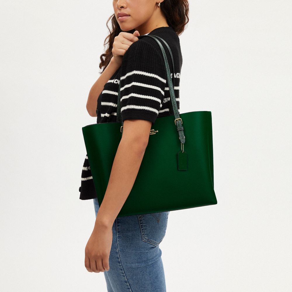 Coach Outlet Zip Top Tote - Green