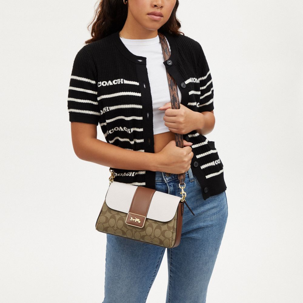 COACH®,Grace Shoulder Bag In Signature Canvas,,Detail View