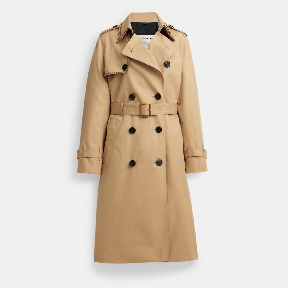 COACH® Outlet | Trench Coat With Braided Detail