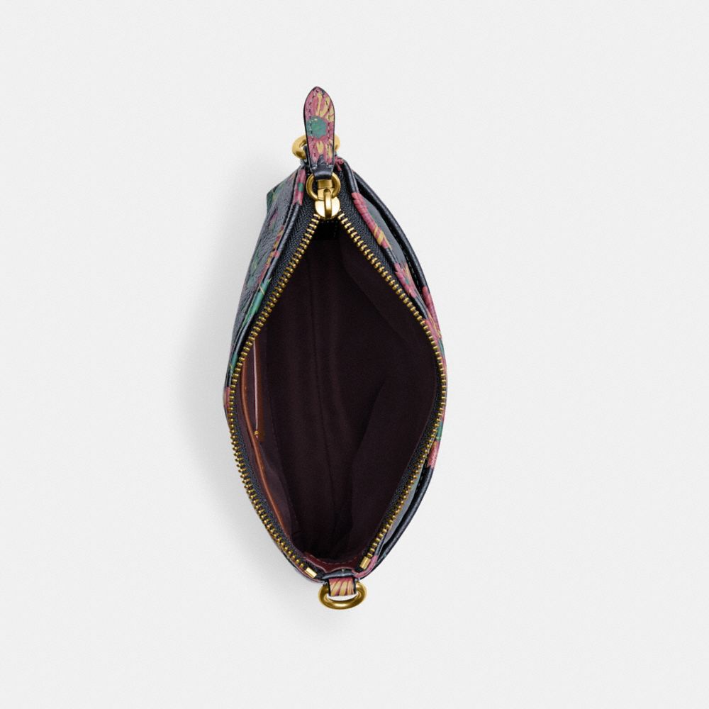 COACH®,Kitt Messenger Crossbody Bag With Floral Print,,Inside View,Top View