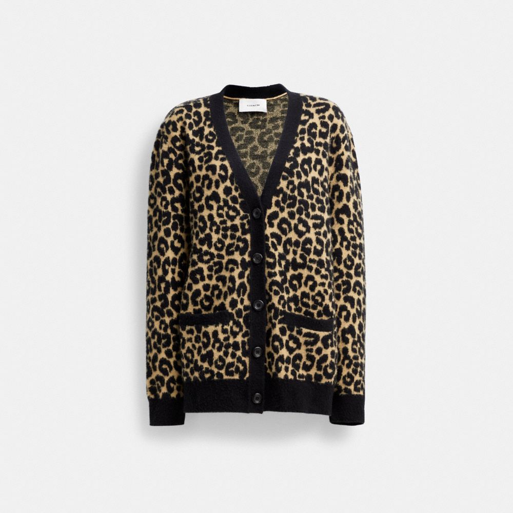 COACH® | Leopard Cardigan