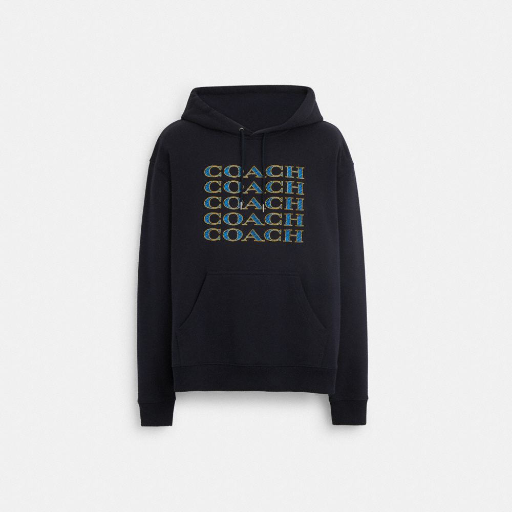 Coach monogram hoodie new arrivals