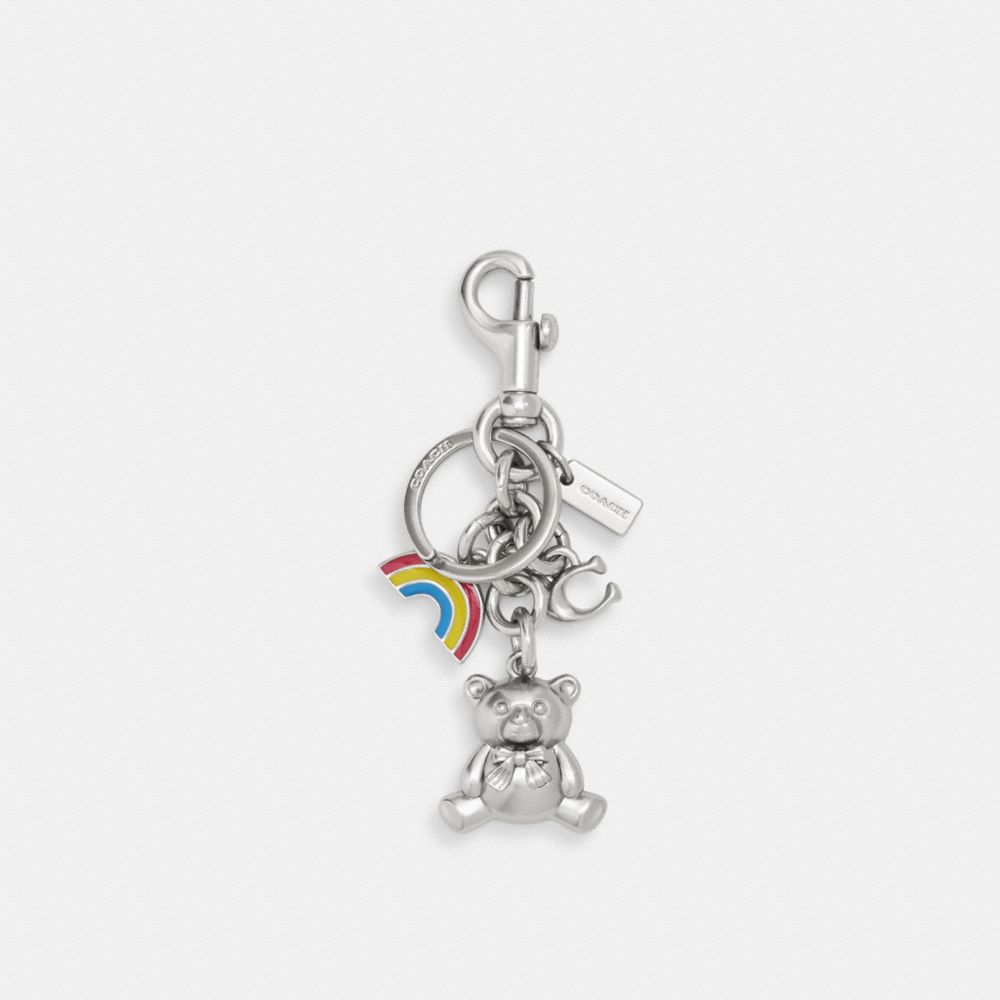 Black Teddy Charm Keychain