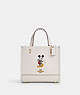COACH®,DISNEY X COACH DEMPSEY TOTE 22 WITH MICKEY MOUSE,Leather,Brass/Chalk Multi,Front View