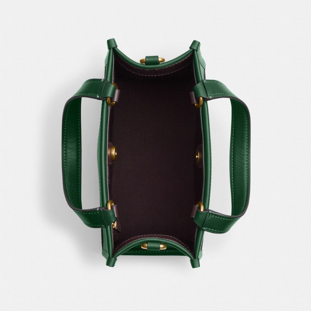 COACH®,【DISNEY X COACH】デンプシー トート 22 / スレッド モチーフ,トートバッグ,ﾌﾞﾗｽ/ﾀﾞｰｸ ﾊﾟｲﾝ ﾏﾙﾁ