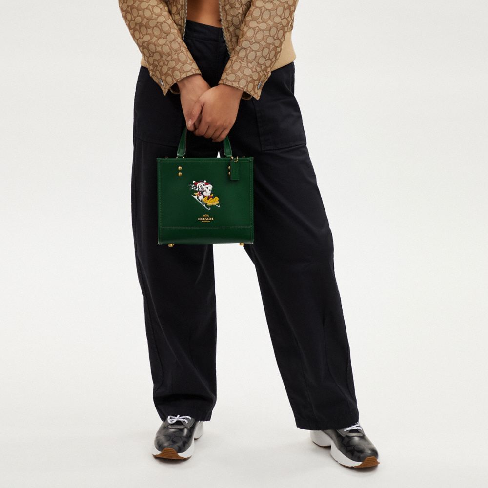 COACH®,Disney X Coach Dempsey Tote Bag 22 With Sled Motif,,Detail View