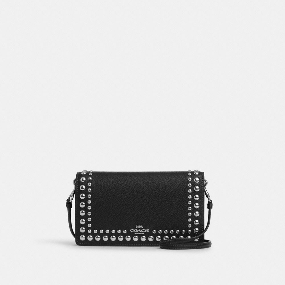 COACH®  Anna Foldover Clutch Crossbody With Rivets