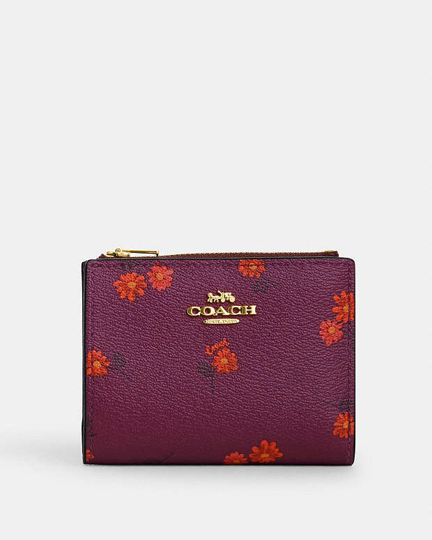 Bifold Wallet With Country Floral Print