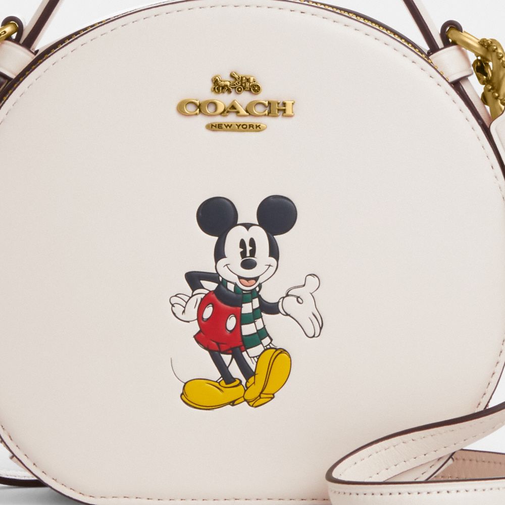 COACH®,Disney X Coach Canteen Crossbody Bag With Mickey Mouse,